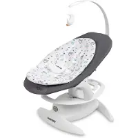 Caretero , NOCO Baby Wippe, Babywippe Elektrisch, Babyliege 0-12 Monate, Graphit