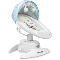 Caretero , Babywippe Elektrisch, Babyschaukel mit drehbarem Sitz, 3 Modi, Blau