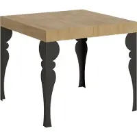 Itamoby Ausziehbarer Tisch 90x90/246 cm Gestell Paxon Eiche Natur Anthrazit