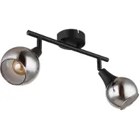 Globo 57904-2, Schwarz, Glas, Metall, IP20, I, E14, 40 W