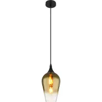 Globo Hängeleuchte Metall schwarz matt, 1x E27