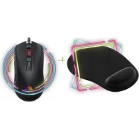 Inca 2in1 Gaming Maus 3600 Dpi & Flexible Mauspad 3mm