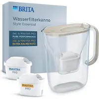 Brita Style Essential, Pitcher-Wasserfilter, 2,4 l, Sand, Transparent