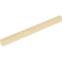 LEGO 10 Stück 2465 Stein Brick 1x16 Part Basic Steine 10 Beige