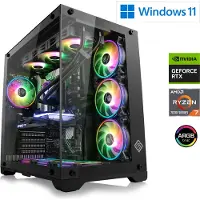 CSL-Computer Gaming PC, AMD Ryzen 7 7800X3D, 4200 MHz, GeForce RTX 5070, 32 GB DDR5 RAM, 2000 GB M.2 SSD, Windows 11 Home, USB 3.2 | M11810H