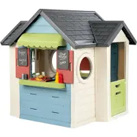 Smoby Life - Chef Spielhaus mit Verkaufstheke und Spielküche, für Kinder ab 2 Jahre