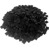 LEGO 500x Jumperplate 1x2, Schwarz