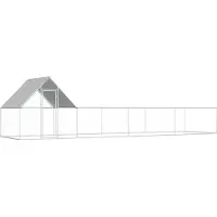 Syfax Hühnerstall 8x2x2 m Verzinkter Stahl
