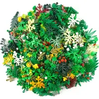 LEGO Grünzeug Pflanzen Blätter Gemischt NEU! Menge 250x – Jede Mischung individuell zusammengestellt