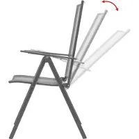 vidaXL "WINTER SALE"Stapelbare Gartenstühle - Gartenmöbel - Balkonstuhl 2er-set - multifunktional& Moderne - Stahl Grau - Stühle für Garten, Balkon NEU8190896