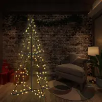 Prolenta Maison Exclusive - Weihnachtsbaum in Kegelform 240 LEDs Indoor Outdoor 115x150 cm