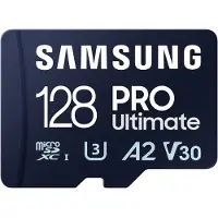 Samsung PRO Ultimate microSD - 128GB - Inklusive SD-Adapter - UHS-I/U3/Full HD/4K UHD