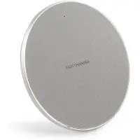 Lobwerk Induktive Ladestation Fast Wireless Charger 10W Rutschfest Ladegerät Fast Charge Silber