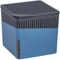 Wenko Raumentfeuchter Mod. Cube mit 500 g Entfeuchter Granulat, für Räume bis 40 m³, beugt Schimmel und Gerüchen vor, ohne Strom, geräuschlos, nachfüllbar, Blau