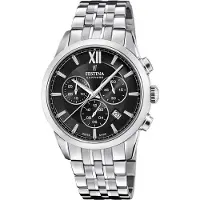 Festina Chronographen Chrono Swiss Made Black