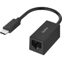 Hama Netzwerk-Adapter USB-C-Stecker - LAN/Ethernet-Buchse