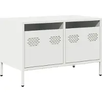 vidaXL TV-Schrank Weiß 68x39x43,5 cm Kaltgewalzter Stahl