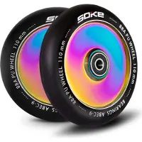 Soke 110 Mm Vollregenbogen Scooterräder 2 Stück