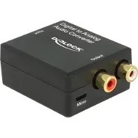 DeLOCK Audio Konverter Toslink - RCA Schwarz