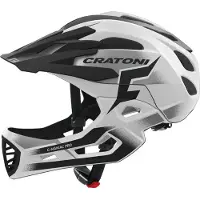 Cratoni C-Maniac Pro Helm – Integralhelm weiß-schwarz matt größe L-XL (58-61 cm) 112603H3