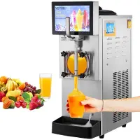 Vevor 8L / 2,1 Gal Einzelbecken Gewerbliche Slushy-Maschine Margarita Smoothie Gefrorenes Getränk, 1 Zylinder