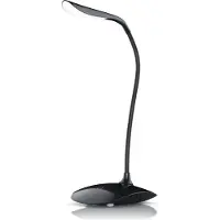 Brandson LED Schreibtischlampe dimmbar, Tischlampe, Tischleuchte, Leselampe, 3 Helligkeitstufen, warmweiß, stromsparend, USB oder Batteriebetrieb, Schwarz