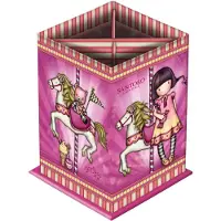 Safta Bleistifthalter Gorjuss Carousel Rosa Pappe (8.5 x 11.5 x 8.5 cm)