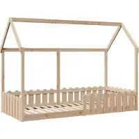 Syfax Kinderbett Hausbett 90x190 cm Massivholz Kiefer