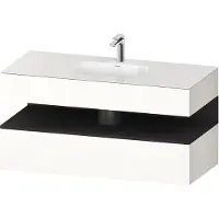 Duravit Einbauwaschtisch-Möbel-Set Qatego 120x55x60cm, gra m/we g, Kon-WTU, B