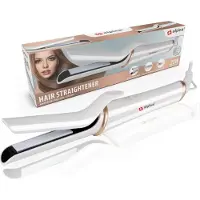 Edco Haarglätter - Glätteisen - Keramikplatten - 3 Temperaturen - Glattes, glattes und glänzendes Haar