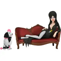NECA Elvira, Mistress of the Dark Toony Terrors Figur Elvira on Couch 15 cm