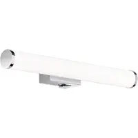 TRIO Lighting Wandlampe Mattimo, chrom / silber, für Badezimmer, Kunststoff, Modern, Wandleuchte, Wandlampe Bad
