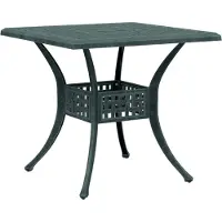 vidaXL Gartentisch Grün 80x80x75 cm Aluminiumguss