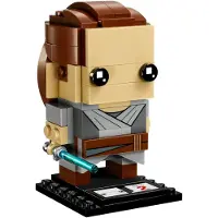 LEGO BrickHeadz Figur Rey 41602 Star Wars: Die letzten Jedi, über 7 cm hoch, mit Lichtschwert
