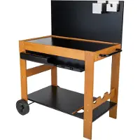 Somagic Barbecue Trolley Servierwagen aus Holz