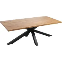 Oviala Gartentisch aus Akazie und Aluminium 8 Personen 200x95 cm - Stella