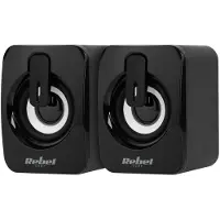 Rebel CS-15 2.0 Stereo Lautsprecher, USB, Mini Jack, für PC/Laptop