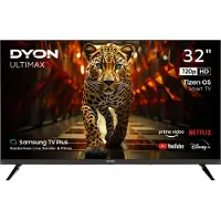 Dyon Ultimax 32H-TI-W, 81,3 cm (32"), 1366 x 768 Pixel, LED, Smart-TV, WLAN, Schwarz