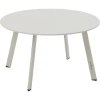 Hespéride Runder gartenbeistelltisch "saona" ton 70 x 40cm aus stahl -