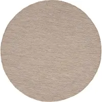 Carpetsale24 In- & Outdoor Teppich - Wetterfestes Flachgewebe in Sisal-Optik mit Bordüre, Küchenteppich, Terrasse, Wohnzimmer Grösse: 160 cm Rund