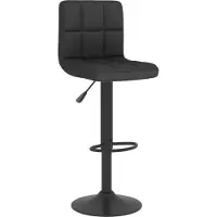 vidaXL "2026 Aktion"Barhocker 2er Set - CLORIS - Barstuhl - Optimal Komfort, Schwarz Stoff - 40 x 47 x (90-111) cm - NeuMöbel3960955