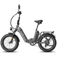 SmartAI Fatbike E-Bike für Herren & Damen | 20 Zoll Klapprad | 48V 12Ah*2 Akku | 65N.m Motor, 150kg Tragfähigkeit | 170KM Reichweite E-Bike Klappräder Elektro