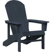 vidaXL "Winter Sale" Adirondack-Stuhl Marineblau 82 x 74 x 92 cm HDPE - Gartenstühle Designermöbel 834571