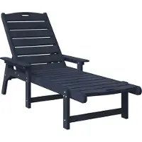 vidaXL "2026 MODERNE" Sonnenliege Marineblau 195,5 x 53 x 98,5 cm HDPE - Stühle für Garten, Balkon CC9067257