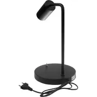 Macleans GU10 Schreibtischlampe mit Ein/Aus Schalter schwarz 55x90mm