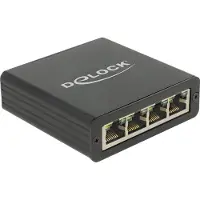 DeLOCK 62966, Schwarz, Metall, 0,8 m, 73 x 72 x 23 mm, 1 Stück(e), USB