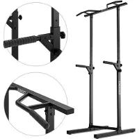 Zipro Power Tower Klimmzugstange Freistehend & Dip Station – Höhenverstellbar Multifunktions-Kraftstation für Calisthenics & Home Gym Belastbar