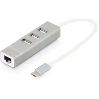 Digitus Usb C+ethernet Hub