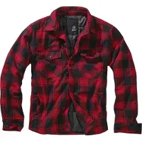 Brandit Lumber Jacket red/black Gr. 5XL