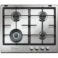 Whirlpool GMR 6422/IXL, Edelstahl, Integriert, 59 cm, Gaskochfeld, Edelstahl, 4 Zone(n)